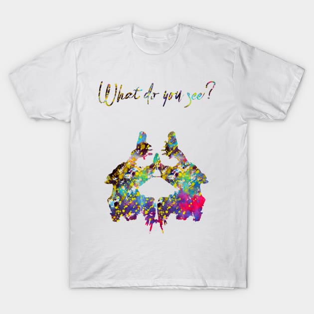 Rorschach inkblot test T-Shirt by erzebeth